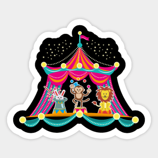 Crazy Circus Animal Carnival T-Shirt Gift Gifts Sticker